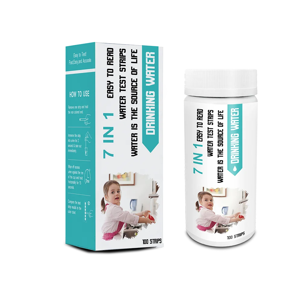 Тест-полоски 7 в 1 для бассейна, спа, лучший комплект, точный тест качества воды, тест-полоски для домашних бассейнов, горячих ванн и соленой воды