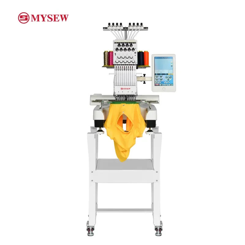 MYSEW MFS800 Single Head Industrial High Speed Automatic Professional Computerized Clothes Embroidery Sewing Machine For Sale