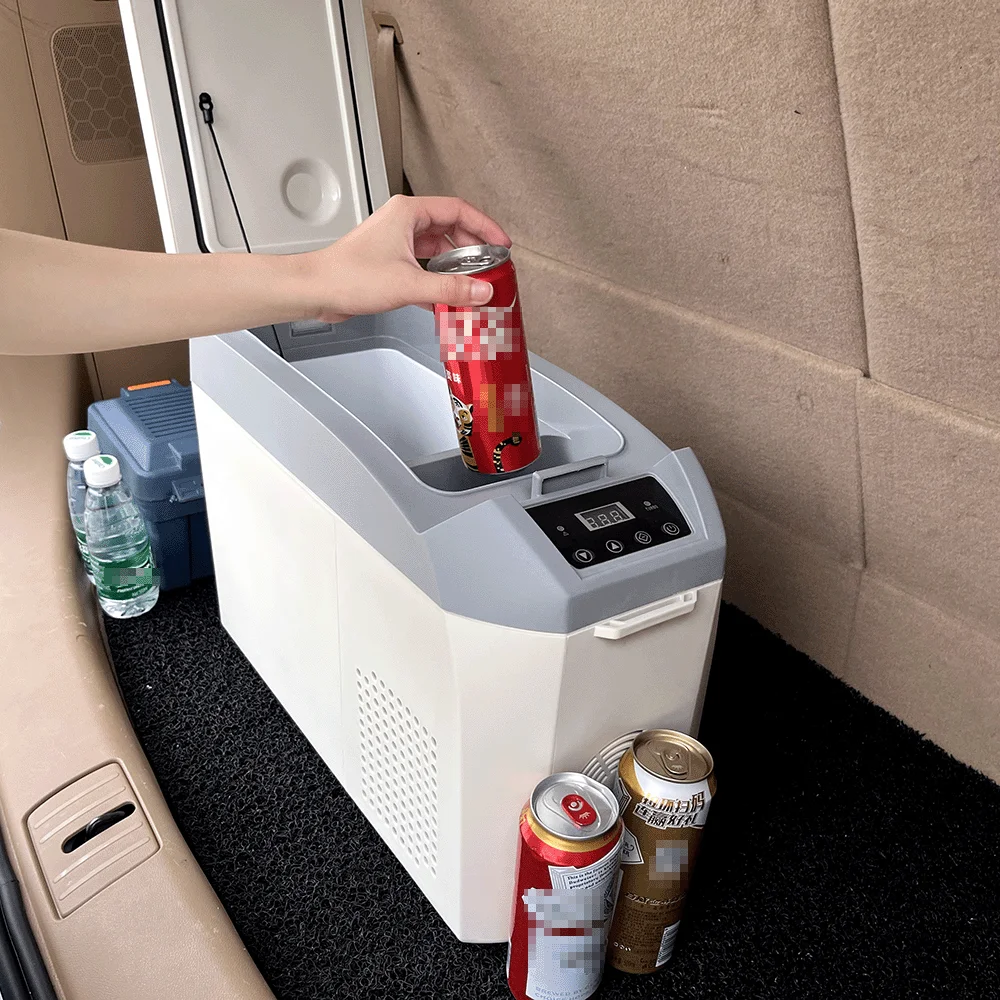 Factory Price Camping Freezer Portable 17L Beach Fridge 12V Mini Refrigerator with LED Display