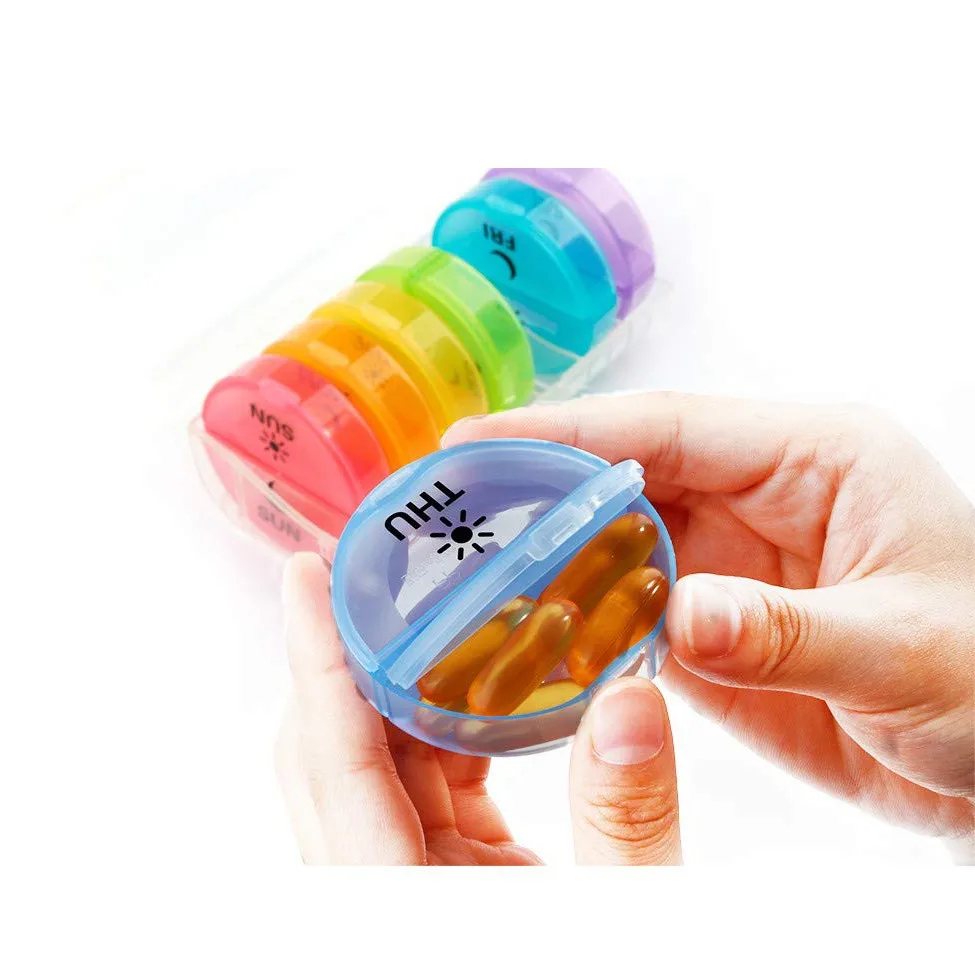 7 Day Pill Box case Medicine Dispenser Weekly Tablet Storage Organizer Container Case pill holder