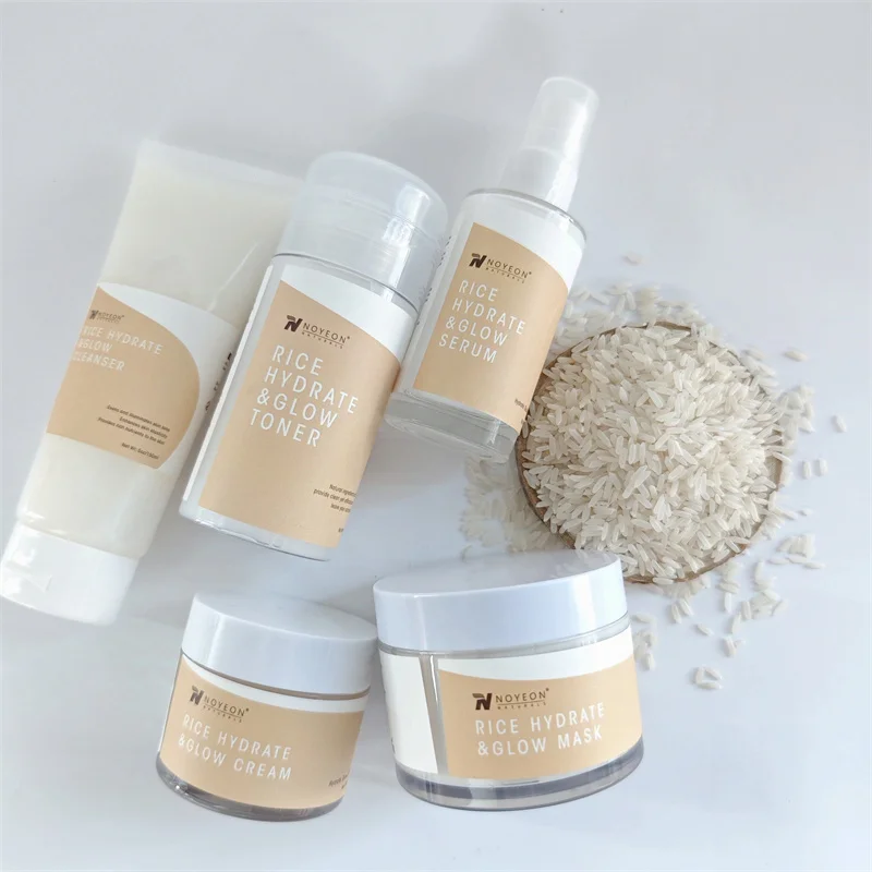 New rice hydrate & glow serum Pure natural extract whitening skin with  high quality