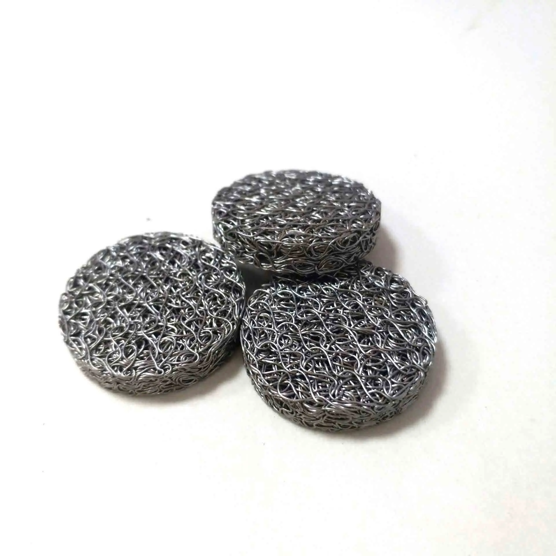 Oil Gas Separation Knitted Mesh Filter Air Purification Mesh Filter 304 316 Compressed Knitted Wire Mesh Oil Demister Pad