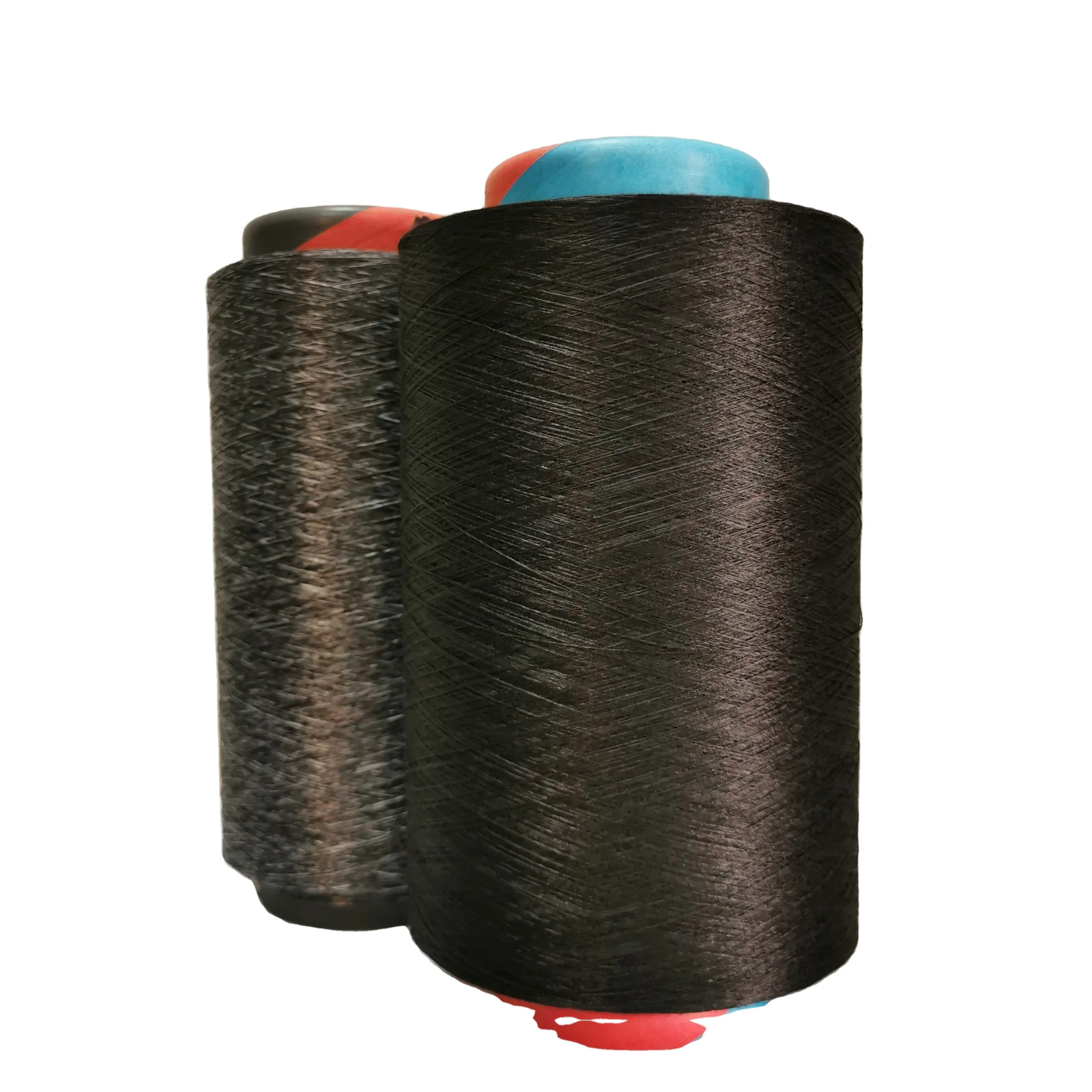 DTY 50D/36F Stock Factory Direct Sales HIGH COLOR FASTNESS Dope Dyed Recycle GRS Polyester Textured Filament Yarn for knitting