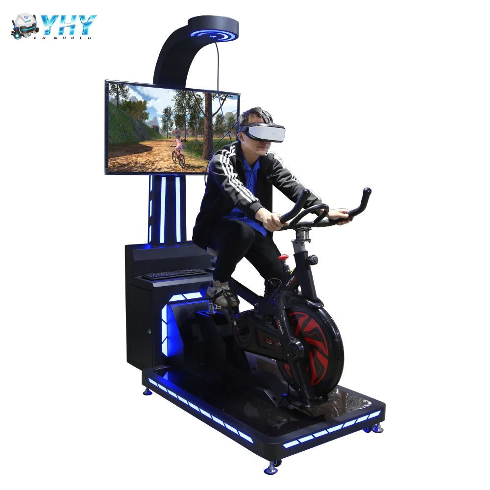 Source Factory 42' Screen Live Sport Vr Bike Amusement Ride 9D Virtual Reality Simulator