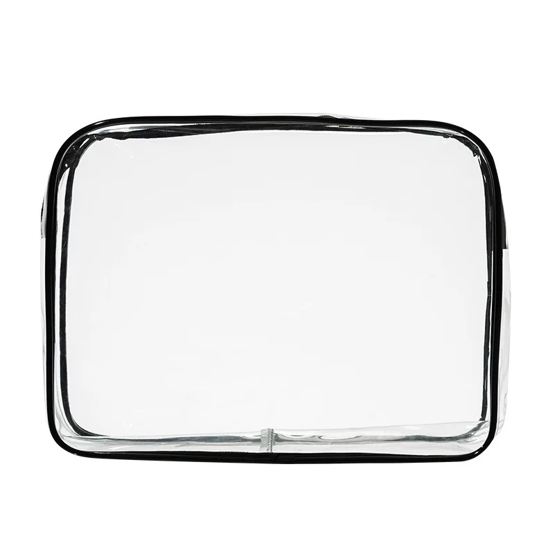 Dry and wet separation double-layer wash bag portable travel transparent fitness swimming bath makeup storage bag