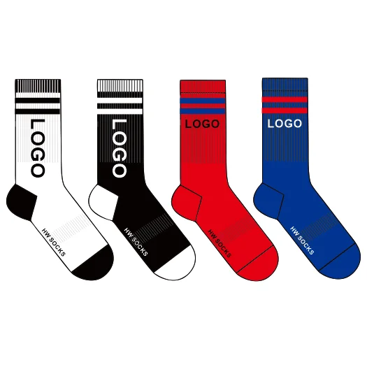 Luxury Socks Custom Design Crew Length Luxury Socks For Men Unisex Custom Logo Socks