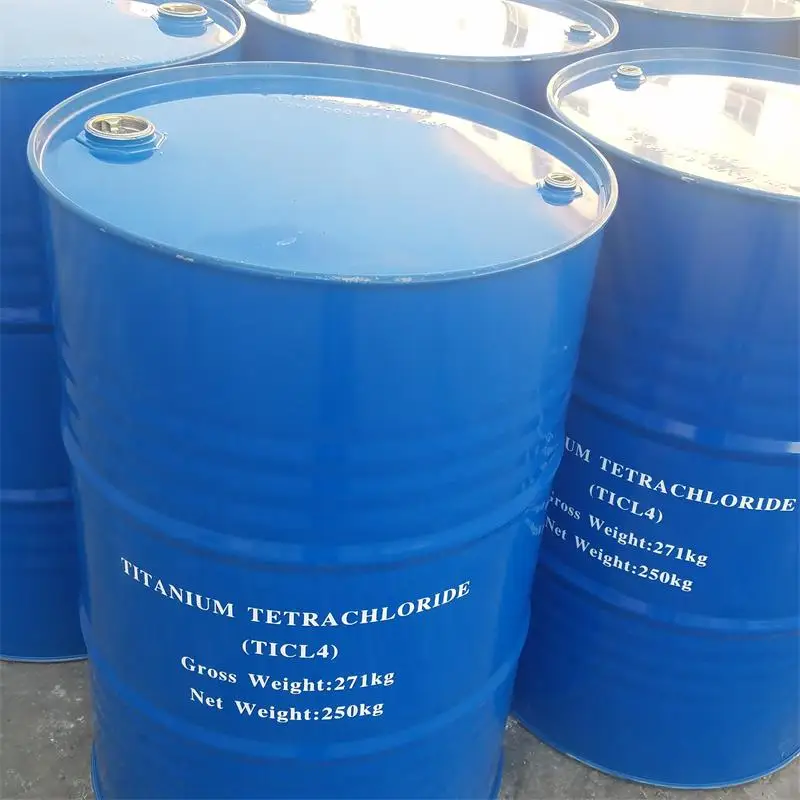 
Factory supply TiCl4 / High quality Titanium tetrachloride/ CAS 7550-45-0 99.96% min in China 