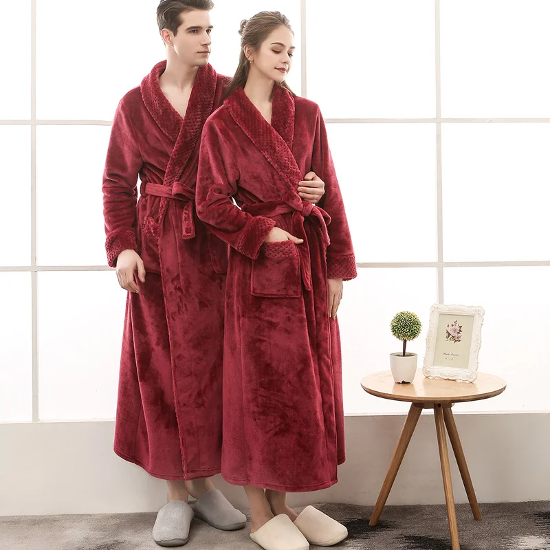 Unisex Velour and Terry Cloth Bathrobe 100% polyester Microfiber Hotel/Spa Robes Classic For Men or Women Bath Robes