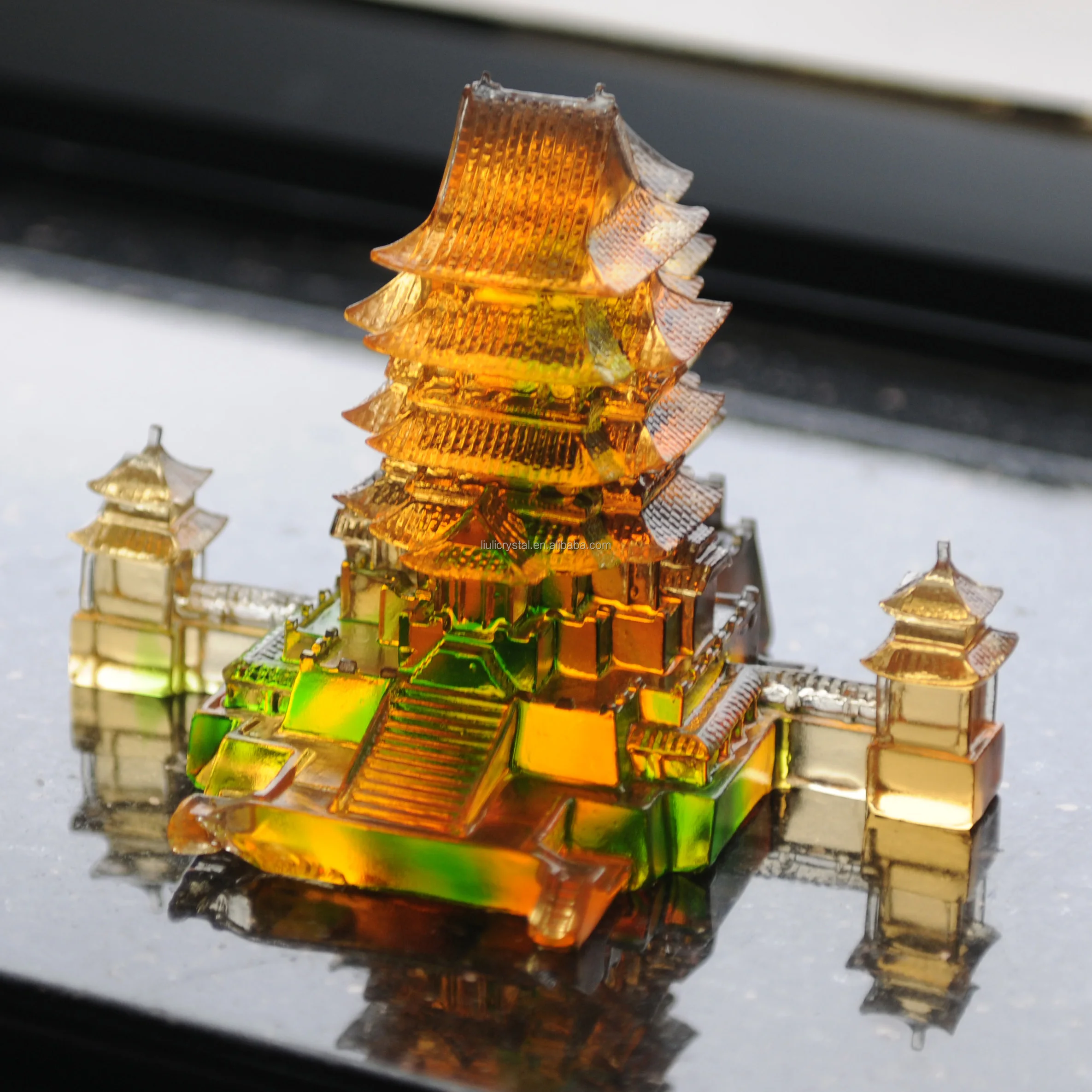 Direct Factory Casting Crystal Scale Miniature Buildings Model 3D Tower Accept Customization