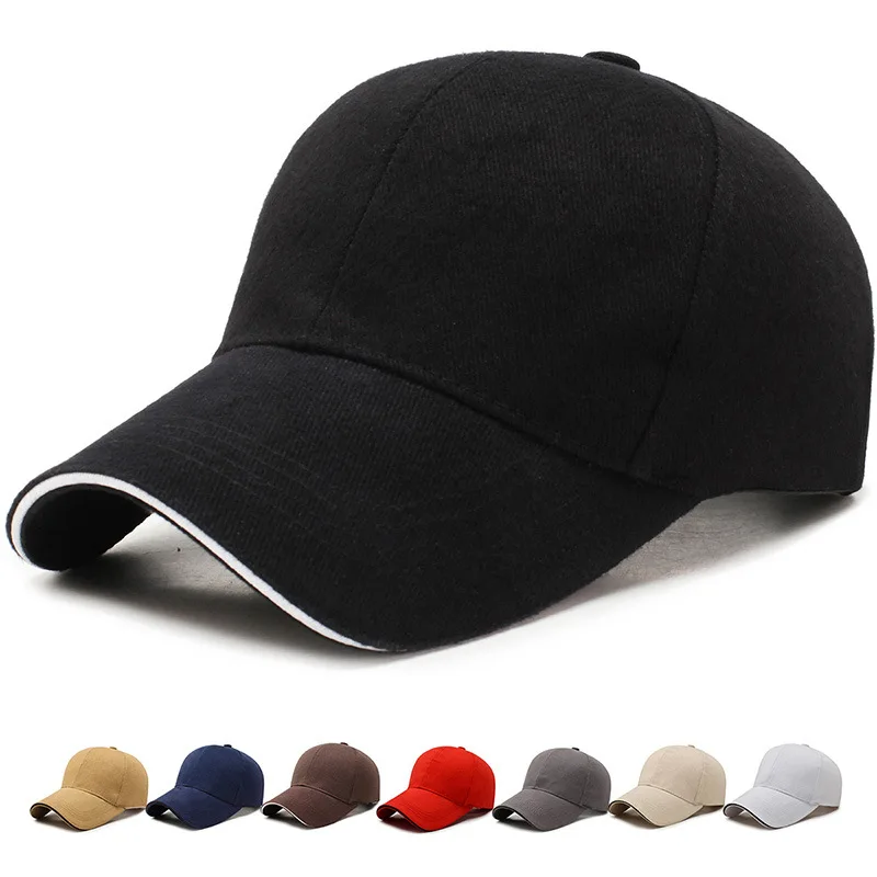 Wholesale Custom Cheap Sandwich brim Blank Sports Baseball Cap Hats
