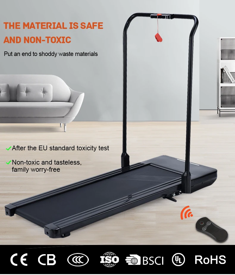 2024 Hot Selling Slim Home Walking Running Machine Dog Using Walking Pad Mini Fitness Electric Walking Treadmill with Handle