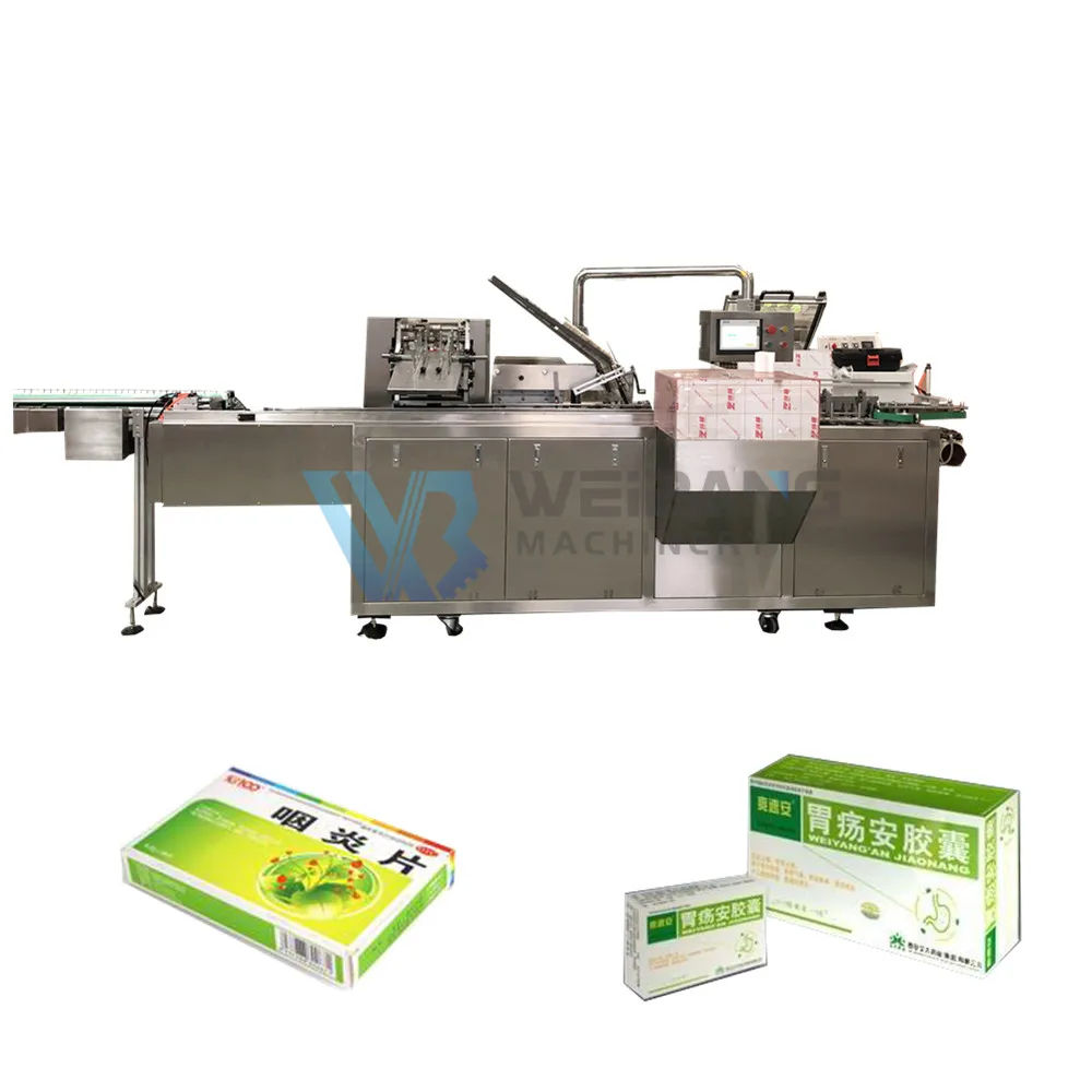 WB-120WZ Hot selling Horizontal Cartoning Preservative Film Box Packing Machine with high quality