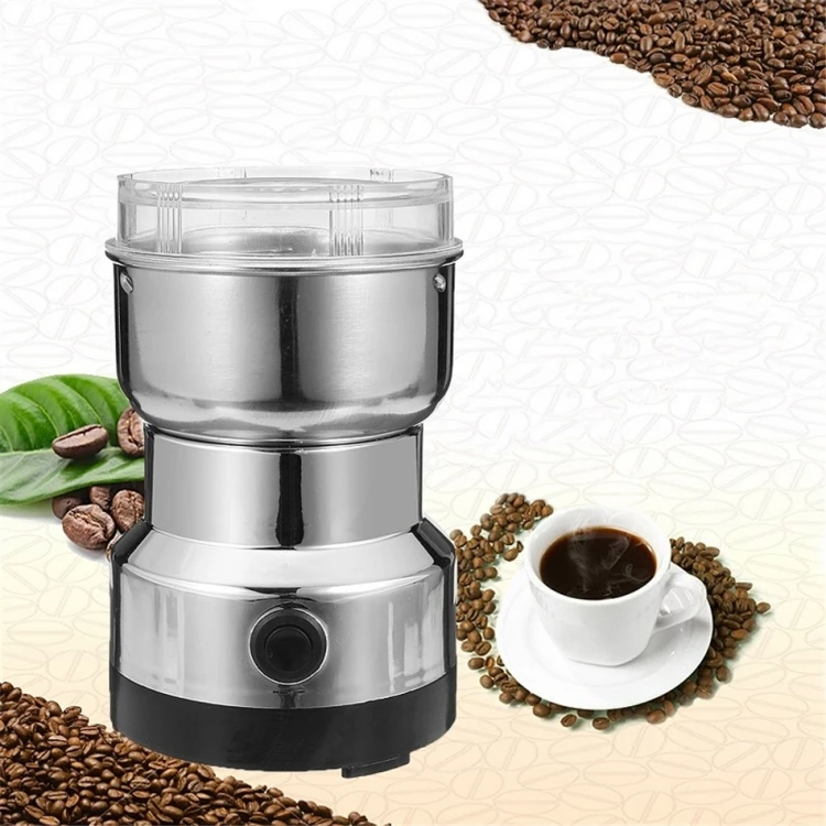 
Multi-functional EU Plug Electric Mini Stainless Pepper/Herbs/Spices/Nuts/Grains/Coffee Bean Powerful Mill Grinder Machine 