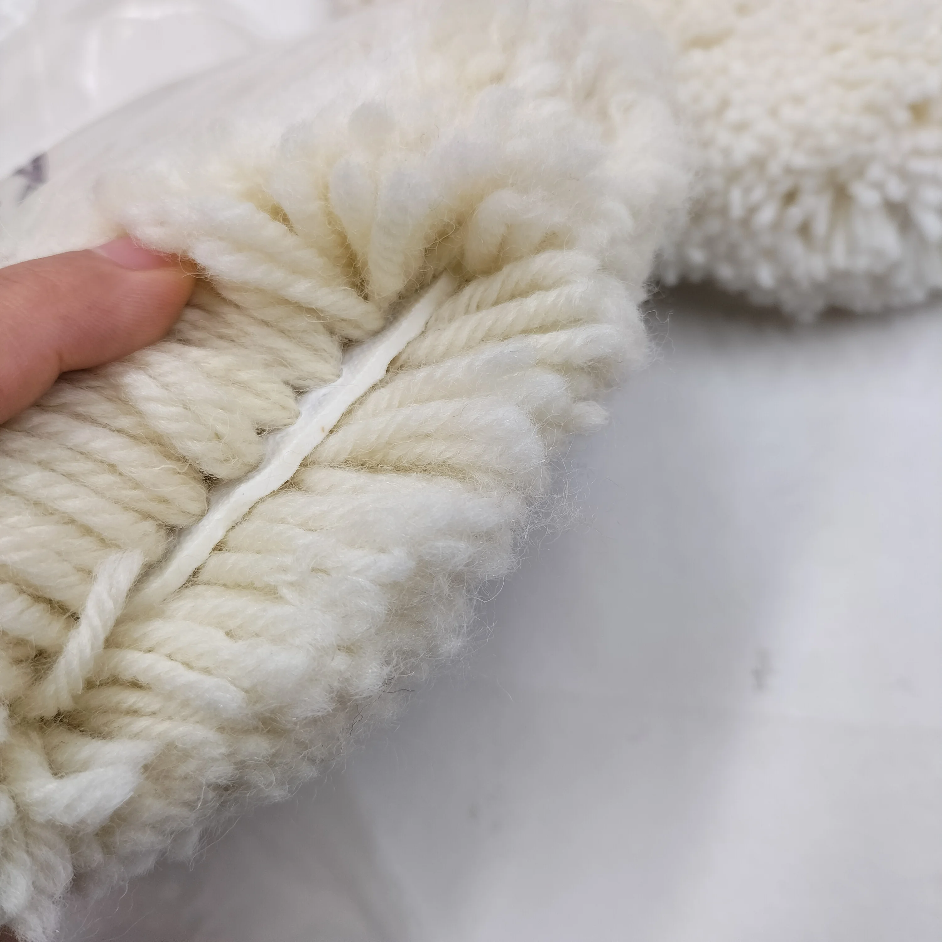 100% wool double sides Vehicle Car Wool Buffing Pad Buffer wool polishing pad