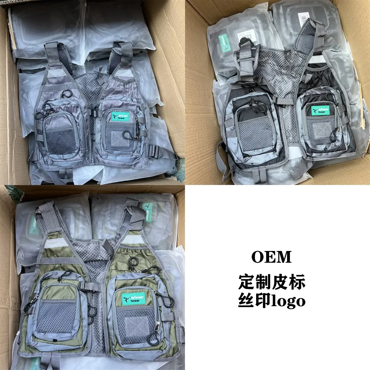 2024 Portable Fishing Life Jacket Multi-Pockets Adjustable Outdoor Activities Vest for Sea Fishing & Swimming