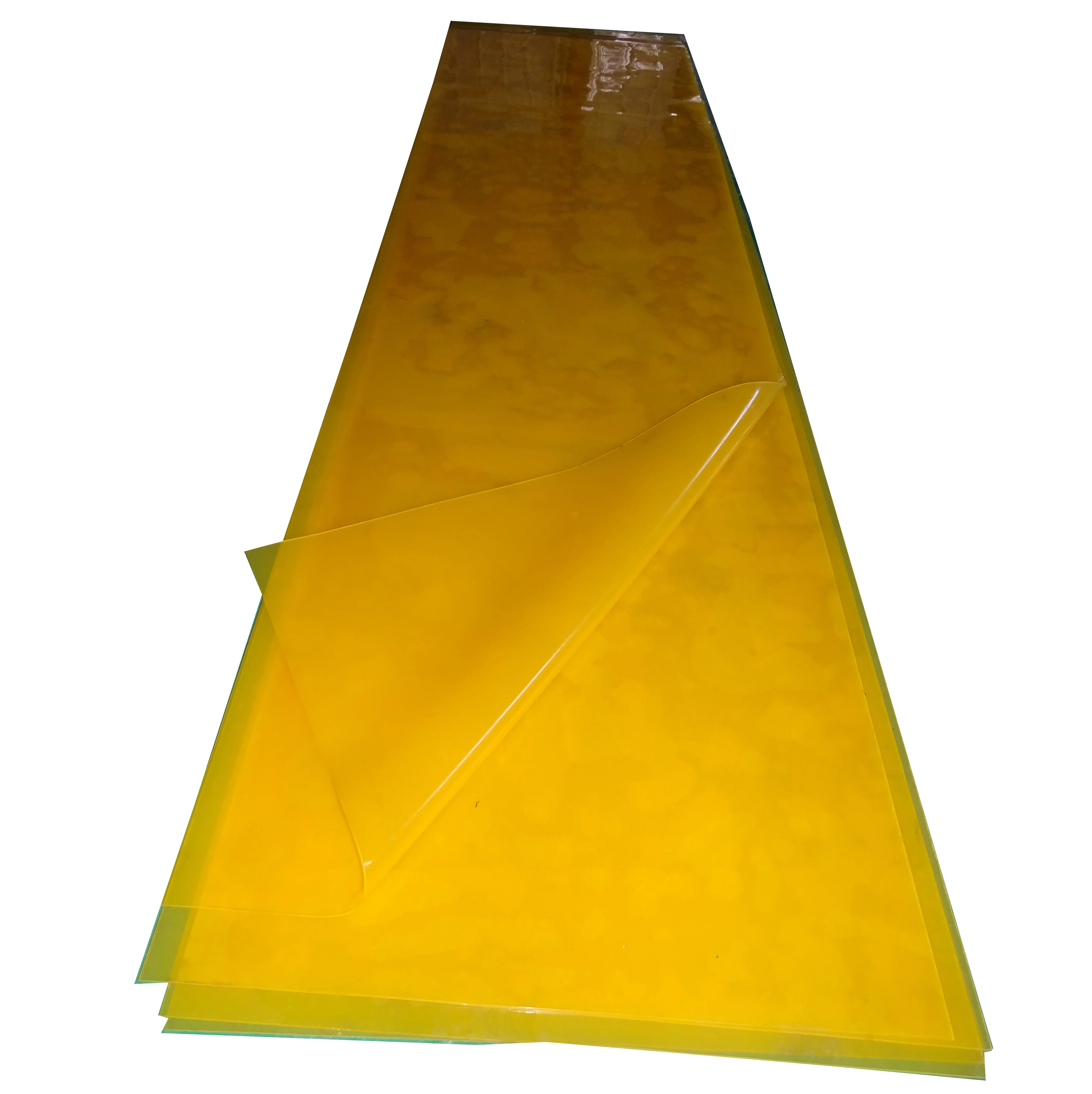 Open Cast Polyurethane Sheeting Casting PU Urethane Sheet Strip Customized Size Plain Back