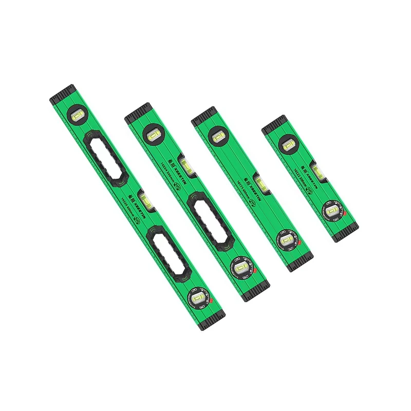 Strong magnetic level ruler high precision flat water ruler small aluminum alloy solid anti-fall balance instrument tool home