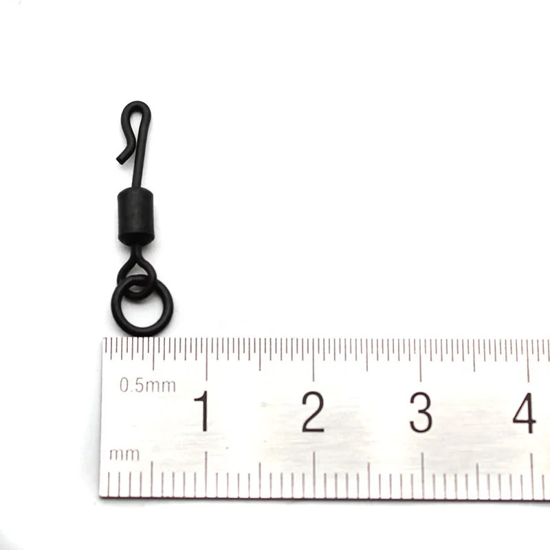 Quick Change Flexi Ring Swivels with Ring Hook UK Size 8  and 11Carp Fishing Accessories QC Kwik Swivels Chod Ronnie Rig