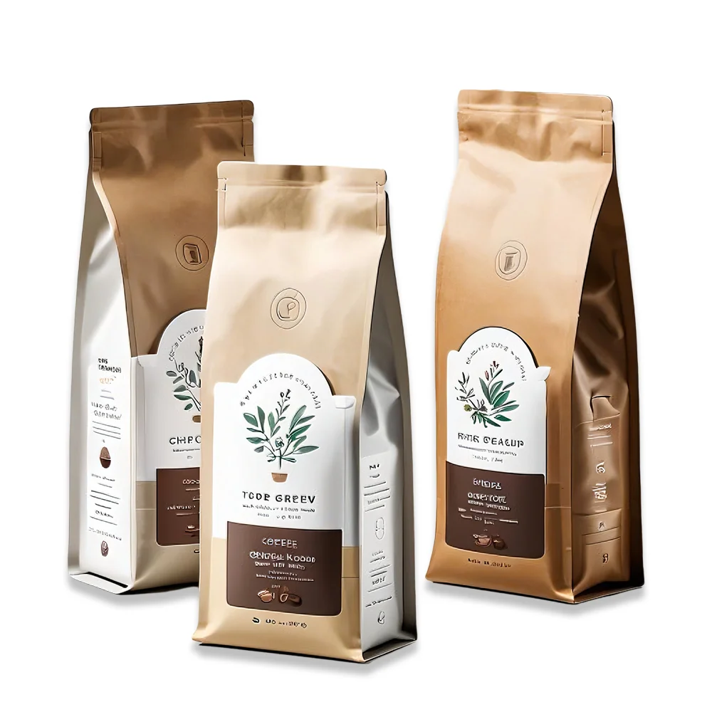 Мешок кофе с плоским дном 250 г 500