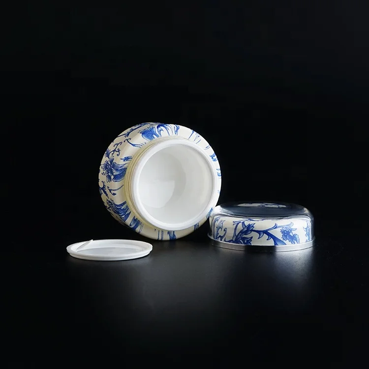 Skin Care Pcr Cosmetic Packaging Round Pump Plastic Empty Acrylic Cosmetic Cream Jar Airless Pump 30ml Pcr