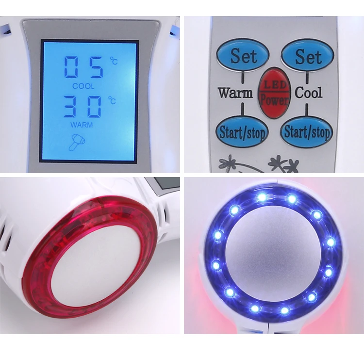 Hot and cold hammer facial device