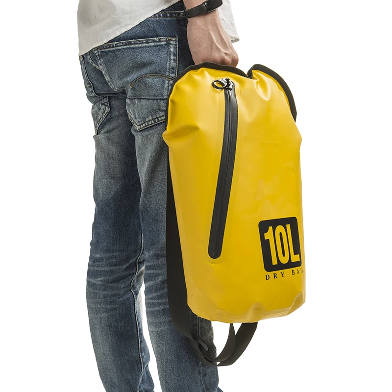 Fashion OEM 5l 10l 15l 25l Packsack sac sec saco seco bolsa seca Sling Tote waterproof bag dry bag with zipper Ocean pack