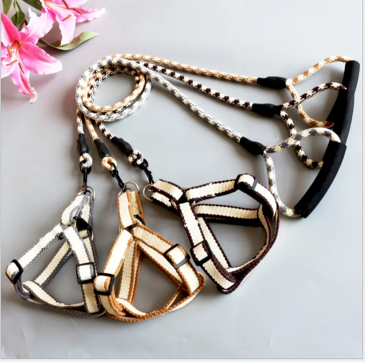 One Drag Two Way Pet Dogs Training Walking Cotton Double-hook Multi-function Small And Medium Dog Traction Rope Leash Dog Chain