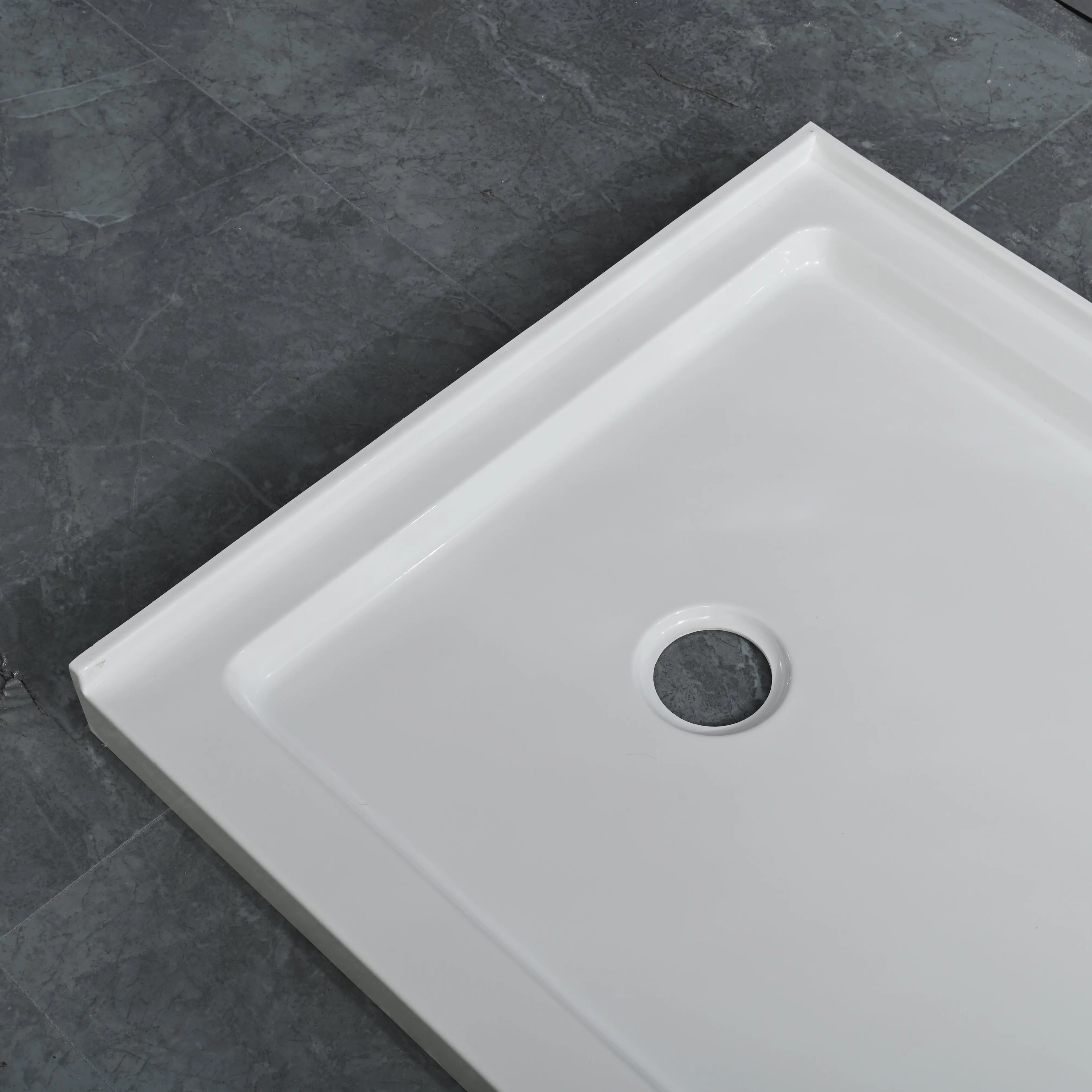 American Market  High  Quality Abs Resin Glossy Cheap Price Square Shower Tray Shower Base