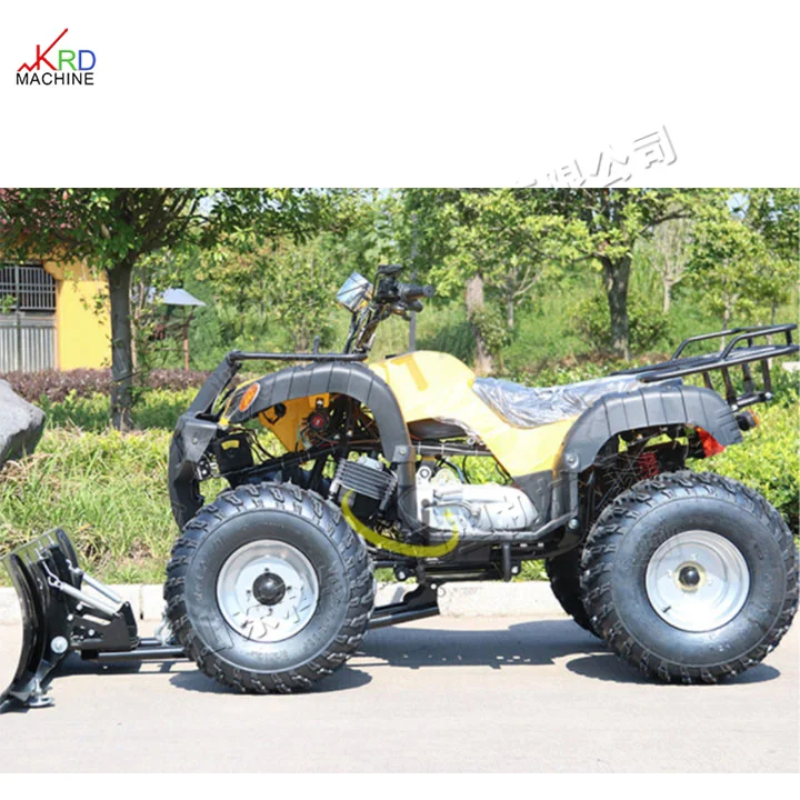 Four-wheeled snow removal vehicle small road snow clearing machine seat driven snow pushers work efficiently