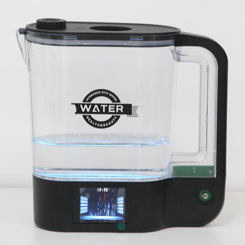 2L Hydrogen Water Pitcher Maker utilizing SPE and PEM technology, equipped with high-frequency hydrogen-rich kettle