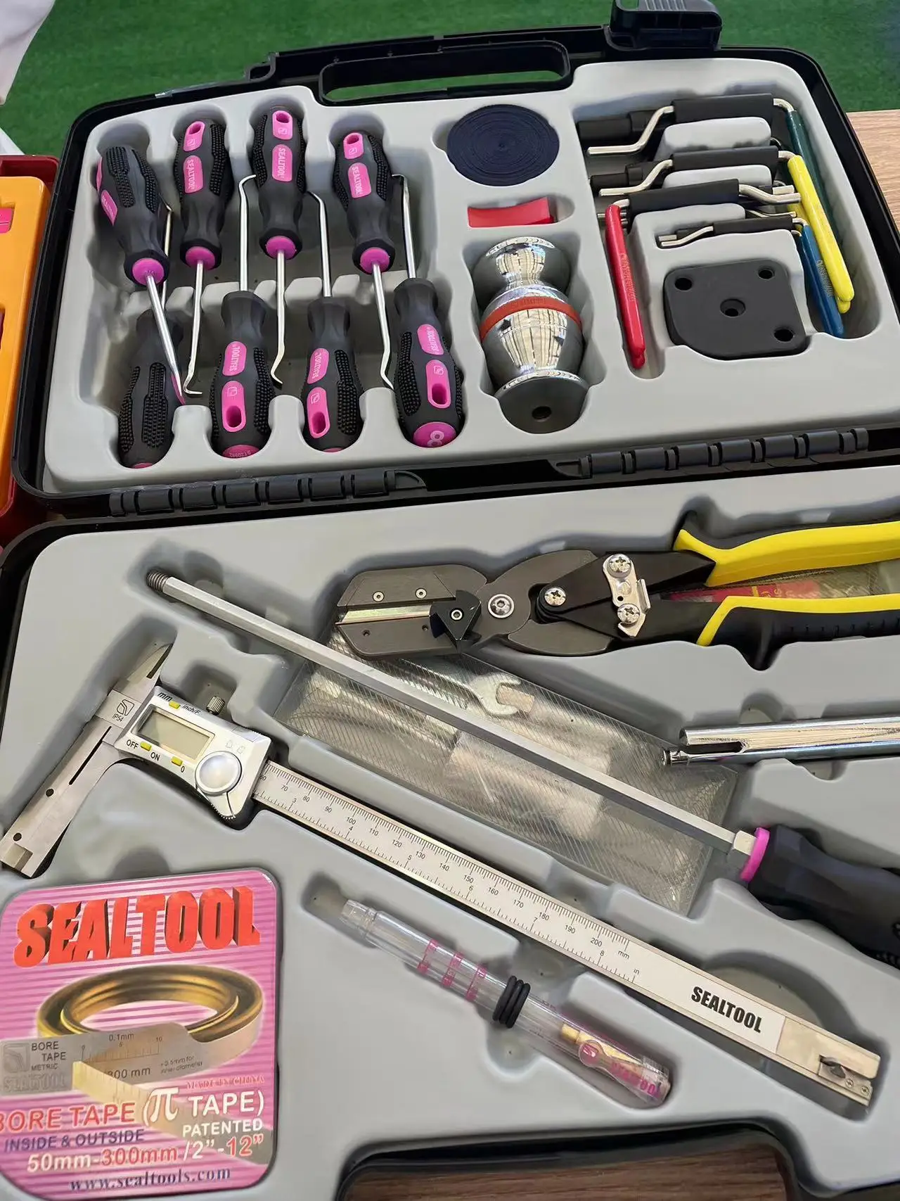 SEALTOOL FULL KIT Seal Installer Kit For Tools  For Hydraulic Cylinder Piston Rod Seal Repair Installation Tool