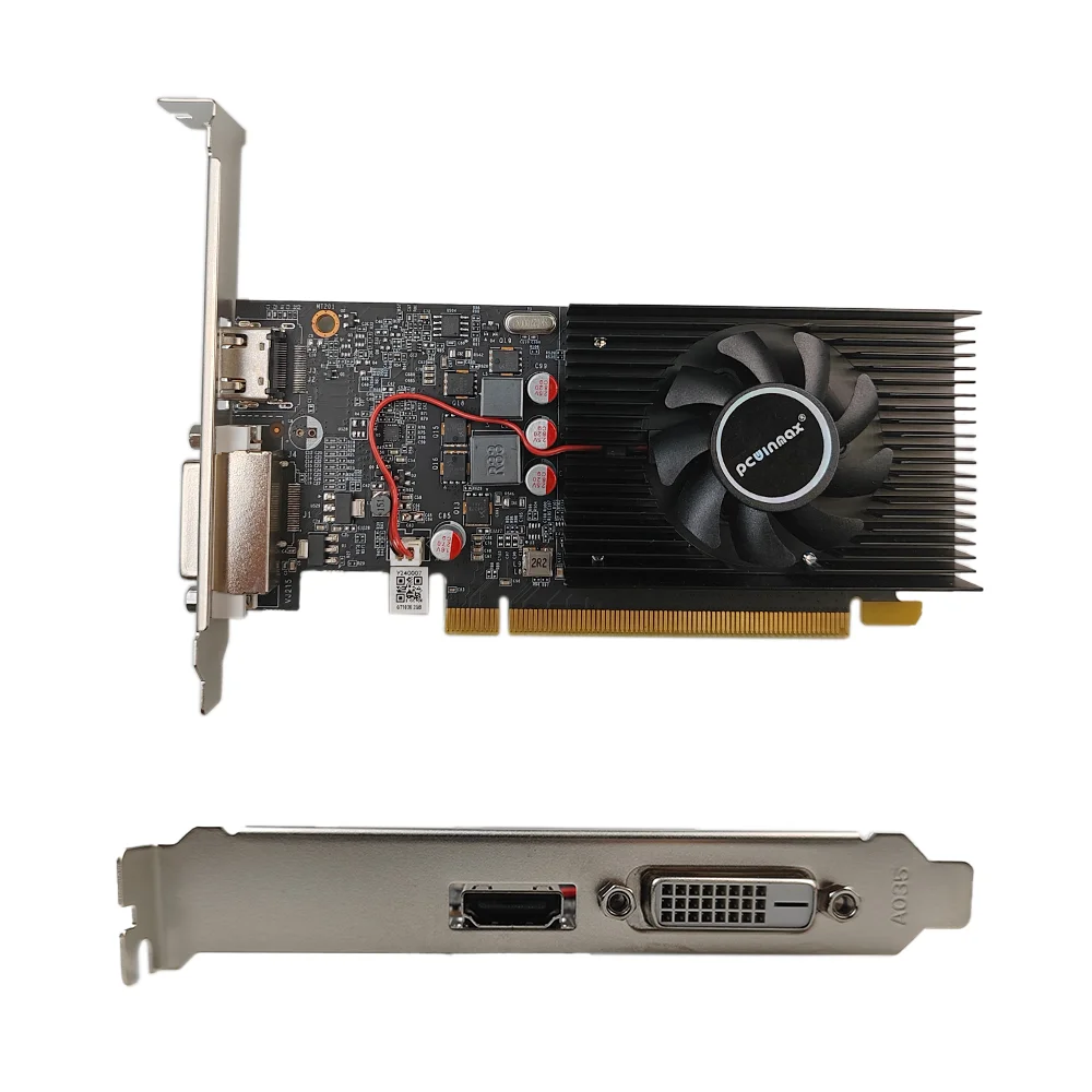 PCWINMAX GT 1030 2G 4G 64Bit DDR5 DDR4 Factory Directly Supply Low Profile Desktop GT1030 OEM Graphics Card GPU