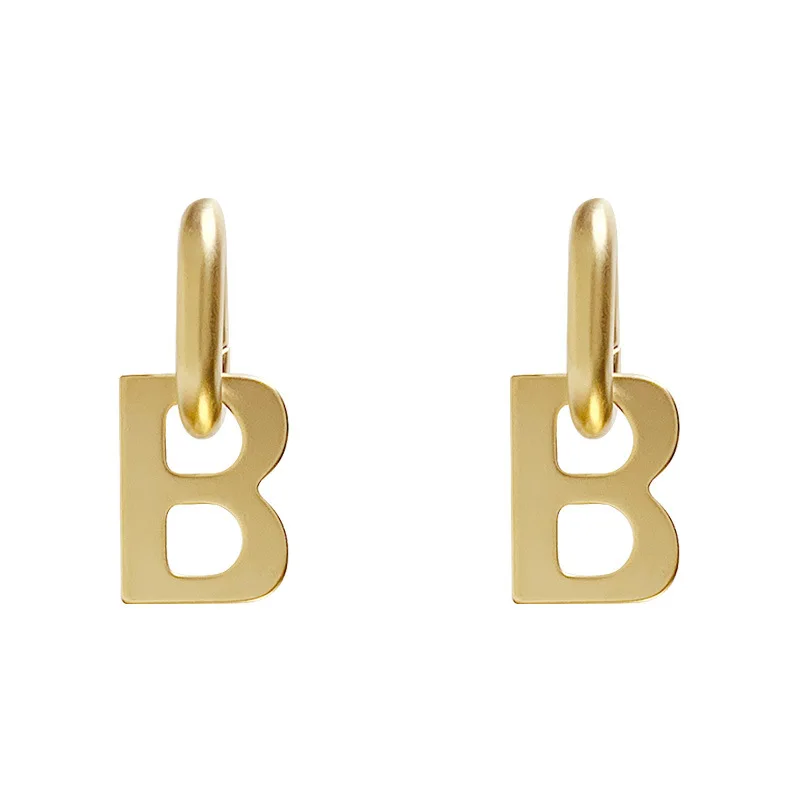 European-american style, letter B shape removable earrings, Birthday Gift Party