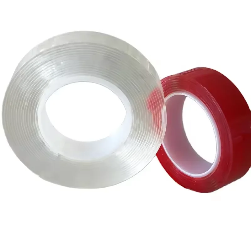 Heat Resistant Double Sided Acrylic removable reusable Clear Mounting Glue Foam Tape for Masking Adhesion PTFE Material
