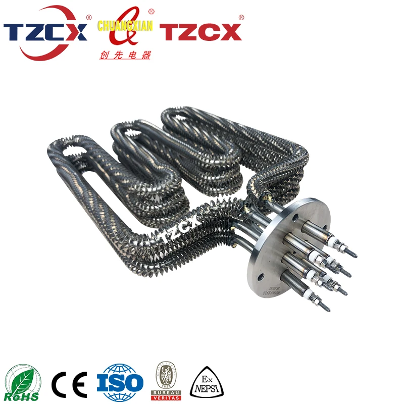The popular TZCX brand stainless steel electric finned air heater heating element for dryer/baker/oven
