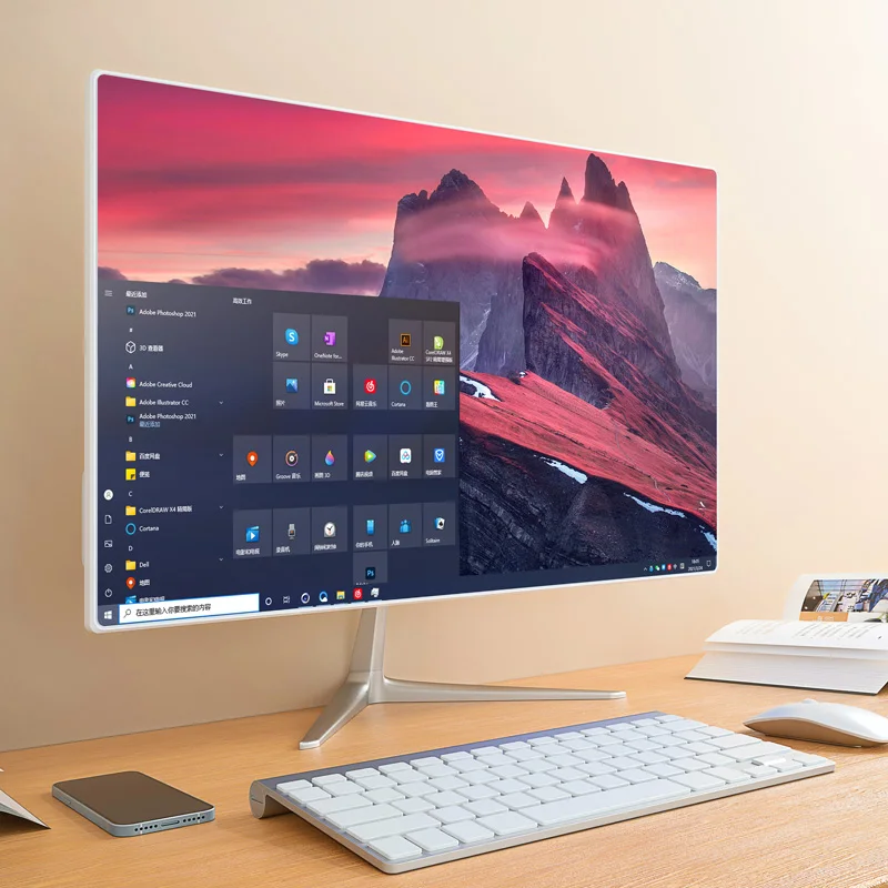 Win 11 pro SSD256 DDR4 8 все в одном ПК i7 16 Графический Настольный