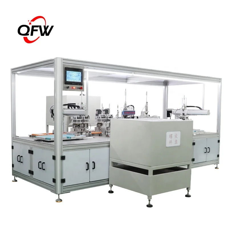 QFW Factory plastique automatic assembly machine packaging processing line cosmetic assemble lipstick tube machine