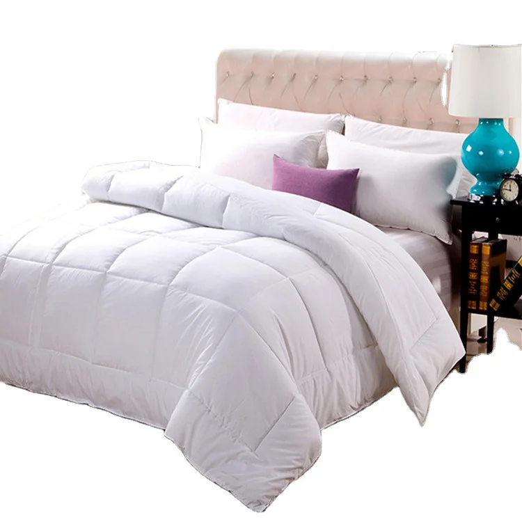 cheap hotel bedding home hotel use micro down duvet poly fiber comforter