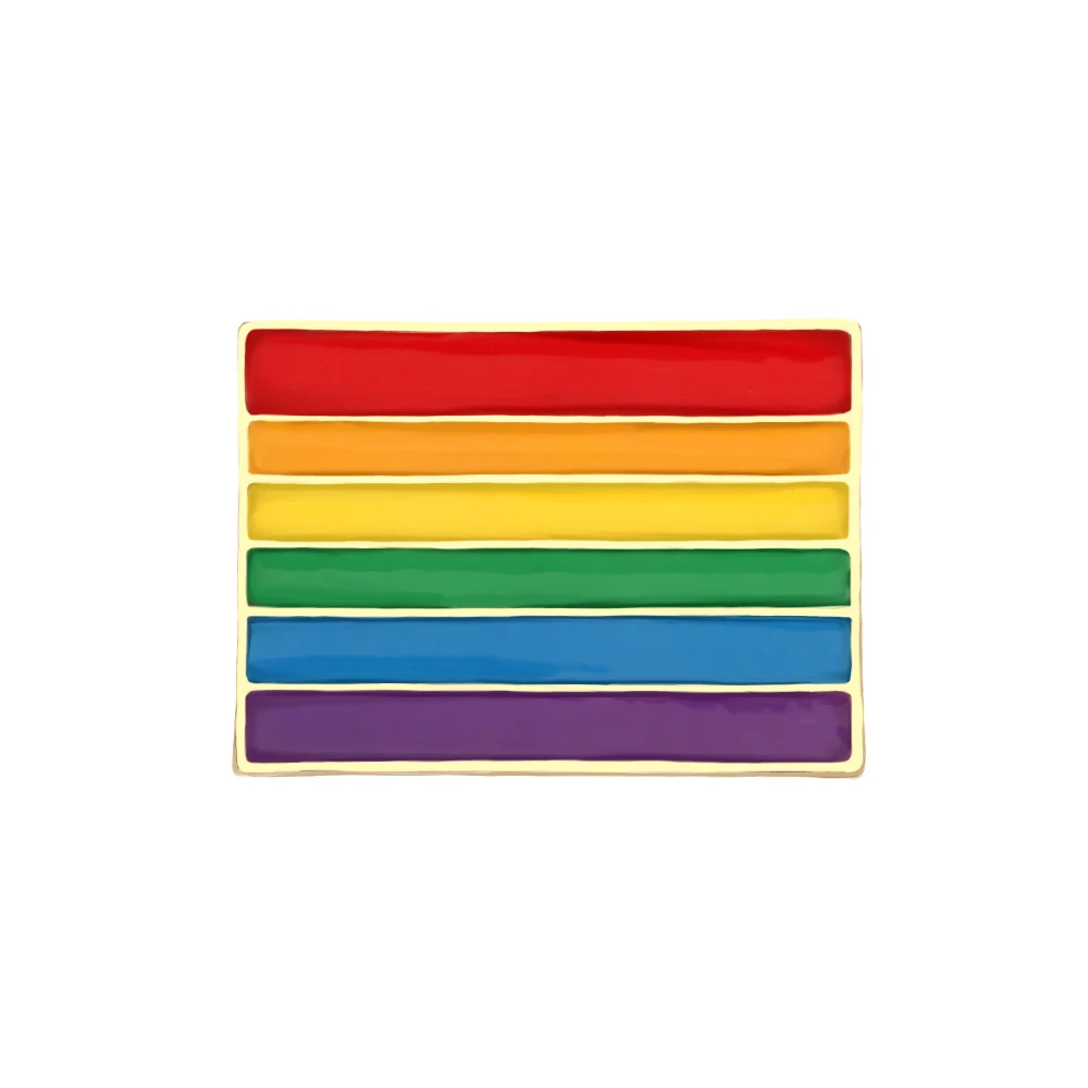 
LGBT Flag Rainbow Heart Brooch Peace and Love Enamel Pins Clothes Bag Lapel Pin Gay Lesbian Pride Icon Badge 