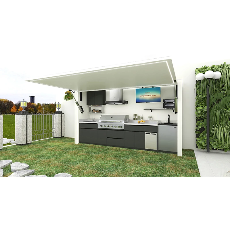 Best selling Outdoor Kitchen Garden Stainless Steel Outdoor Bbq Kitchen cabinets With Outdoor Grill
