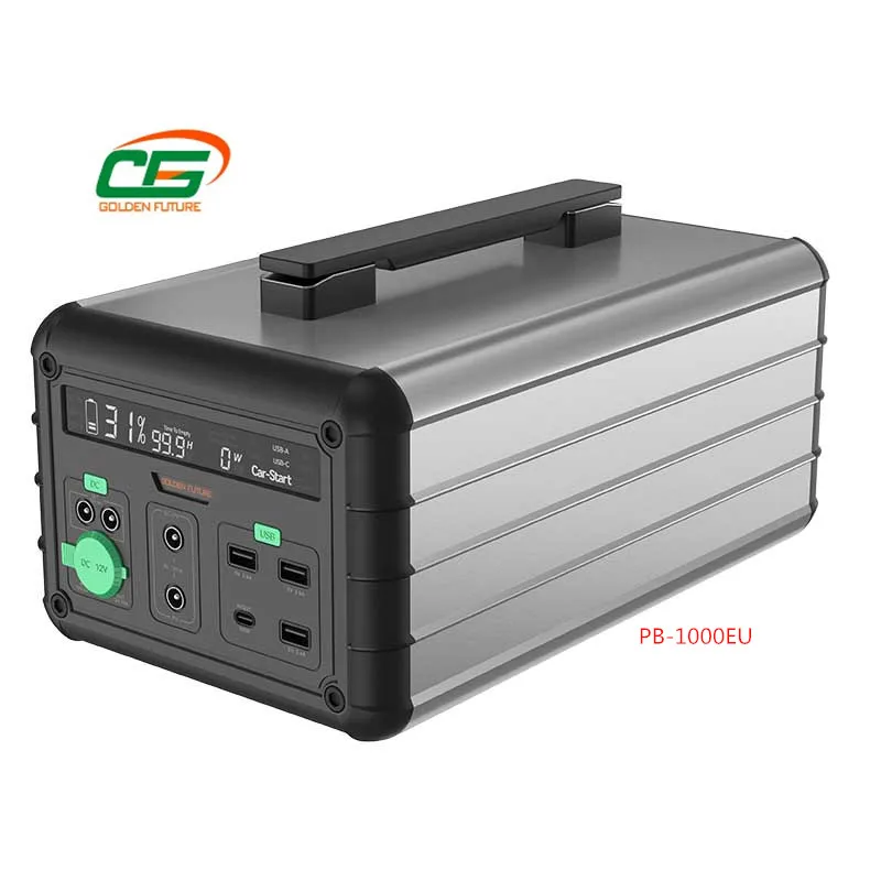 PB-1000EU Portable Power Station Lithium ion Battery Solar Generator Power Banks For Travelling and Camping