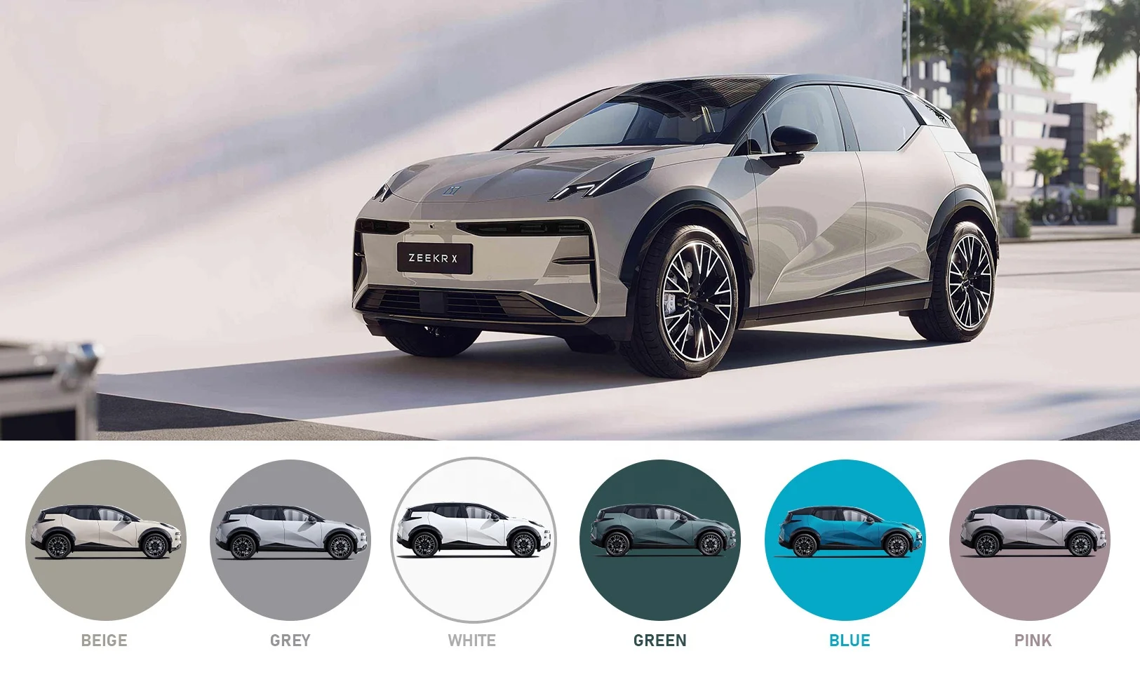 Ridever Geely New SUV Car Electric Smart 2023 Zeekr X 001 Cheap EV Car Long Range New Energy Vehicles Zeekr X Electric Car Adult