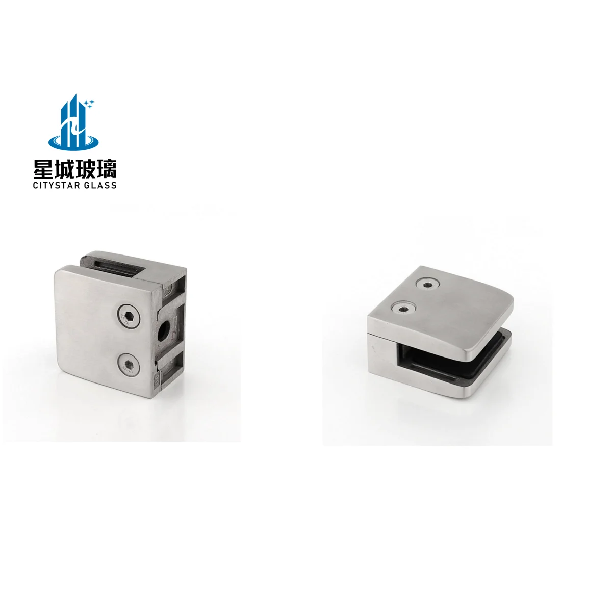 Partition Brace 135 Degree, Stainless Steel Shower Door Hinge Glass Holder Clips