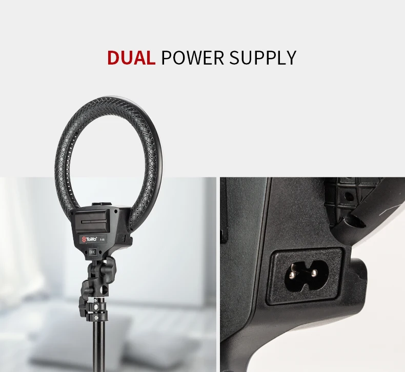 Tolifo новые 22 Вт 10 дюймов USB зарядка светодиодные кольца фотографическое освещение для селфи видео стрельба