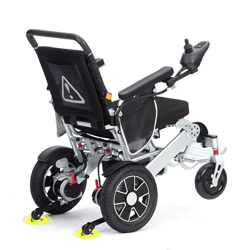 Convenient Durable Electric Aluminum Alloy Folding Wheelchair Home Medical Equipment for Rehabilitation Therapy