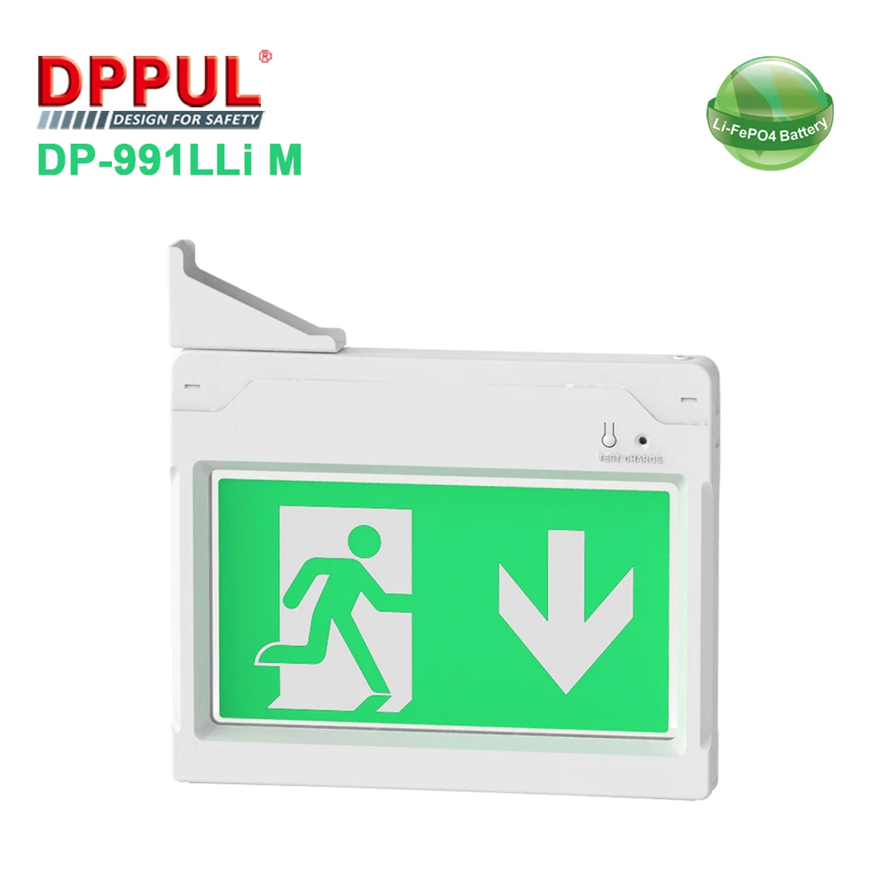 Evacuation LED Emergency Exit Sign Stair Exit Sign LED Luminous Fire Exit Safety Signs LiFePO4 Emergency exit Sign