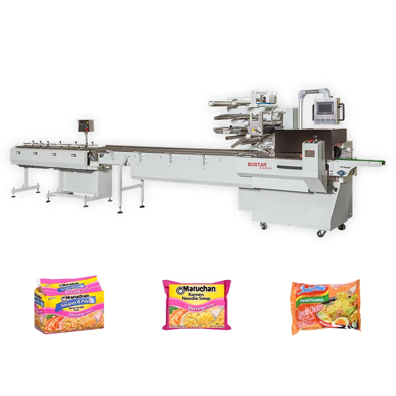 Multi-Function Automatic Horizontal Flow Wrapping Instant Noodle Packing Machine