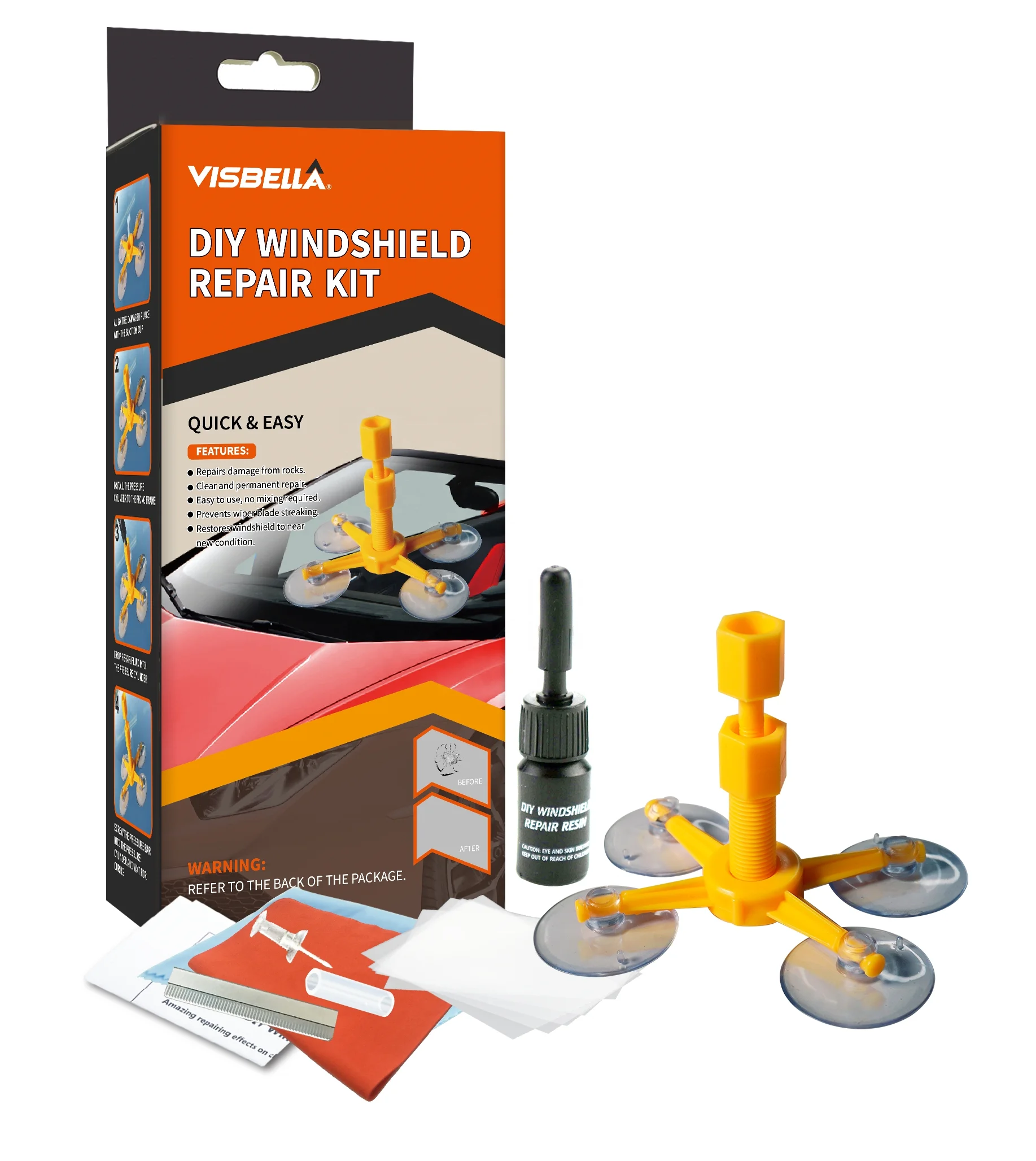 Visbella Hot Sell Windscreen/Windshield Repair Kit Crack repair Kit