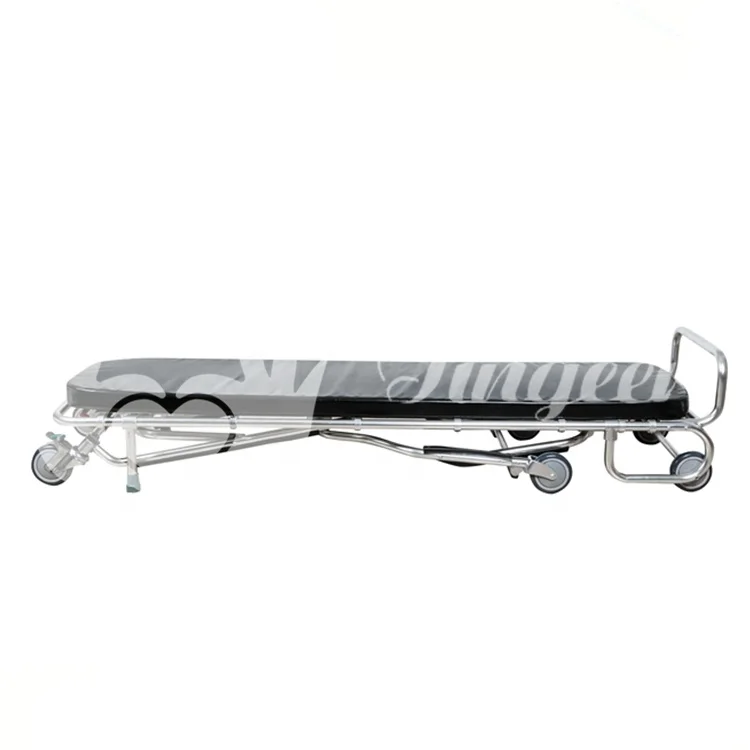 Multi-level Adjustment Foldable Funeral Mortuary Trolley Stretcher
