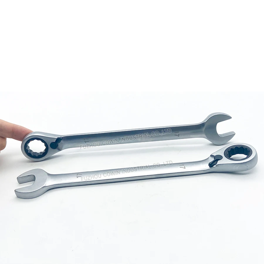 Factory direct supply 8-19MM Reversible gear wrench ratchet combination spanner